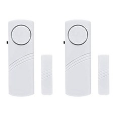 2팩 가정 보안 경보 - 가정 및 사무실용 창문 및 문 도난 경보기