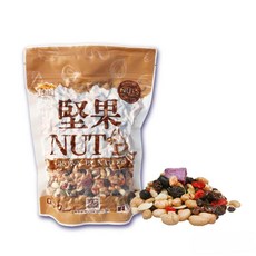 【五桔國際】輕食果仁，多種堅果果乾混合，健康美味，無添加，隨身包, 600g, 3個