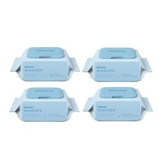 베베숲 센시티브 엠보싱 물티슈 캡형, 65g, 20개입, 4개