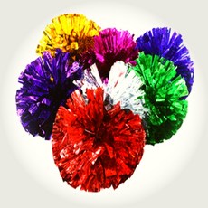 한스밀 화려한 은박 소재 무대 공연 댄스 소품 학예회발표도구, 그린