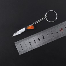 21 스타일 미니 황동 나무 접는 나이프 아크릴 샤프 EDC 자기 방어 휴대용 키 체인 야외 언복싱 칼, Color Wood