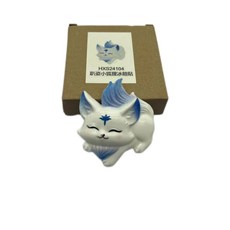 可愛卡通小狐狸冰箱貼 磁性九尾狐家用擺飾 節日禮物, 趴姿小狐狸冰箱貼