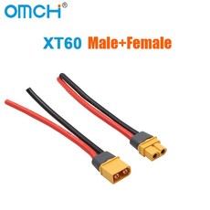OMCH XT60 12 배터리 커넥터 XT90 플러그 10AWG 실리콘 암수 14AWG, XT60 14AWG Wi, 10cm 3.94inch, XT60 Male and Female