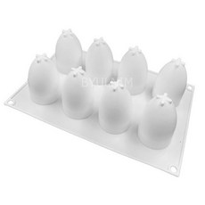 계란 8구 실리콘몰드 부활절 달걀 모양틀 DIY