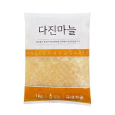 잘 다져진 국내제조 냉동 다진마늘, 1개, 1kg