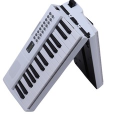 【台灣JAZZY】DP-06 可攜式折疊61鍵電子琴 丨 初學者/兒童啟蒙 內建喇叭 丨 USB供電 含提袋, 白色, 1箱, DP-06