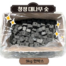 청정챔프 100%대나무 고온탄 청정대나무비장탄 기본형10kg 절단형9kg 원형 바베큐 캠핑숯, 청정대나무숯(절탄), 9kg, 1개
