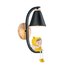 舞光 小女孩造型壁燈 黑色 LED壁燈 造型燈 童趣燈 臥室燈 GA11-5735, (GA11-5735) 黑色款