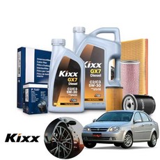 쉐보레 라세티(02~08) 2.0 디젤 킥스 2025 5w30 합성엔진오일 필터2종세트