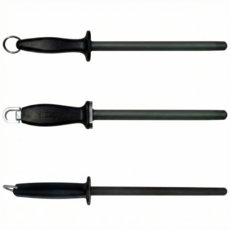 CZHW 10.7英吋長黑色全直陶瓷磨刀棒, 黑色, 1個