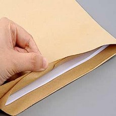 물결샵 1P 접착식 A4 종이 서류봉투 고급 행정 문구 감성 문서 포장 우편 세련된 크라프트