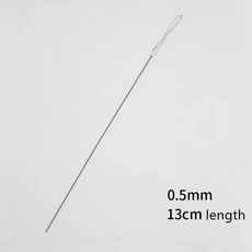 2 개/몫 스테인레스 스틸 큰 눈 구슬 바늘 구슬과 진주에 대 한 쉬운 스레드 문자열 코드 핀 DIY Jewellry 만들기 도구, 0.5mm