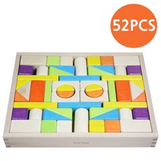 컬러블록 키움 베베블럭 52PCS 블록 wis+752xX