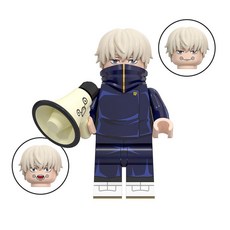 주술회전 블록 피규어 고죠 사토루 이타도리 유지 후시구로 메구미 애니 캐릭터 호환 블럭, 1개