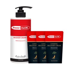 파워풀엑스 리커버리크림 플러스 파워풀크림 500ml+진생 리커버리크림 60ml(20ml(2mlx10ea)x3개), 560ml, 1개