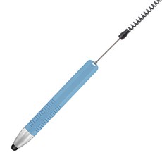 스냅케이스 태블릿 터치펜 실리콘 그립 분실방지 늘어나는 끈 스트랩 포함, 1세트, 블루