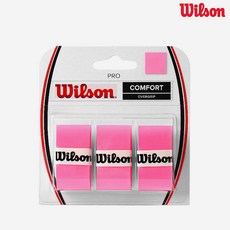 윌슨 테니스 라켓 오버그립, 3개입 핑크, 1개