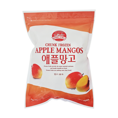 베리필드 냉동애플망고 청크 /페루산 다이스컷, 1kg, 7개