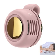 미니 휴대용 클립 팬 허리 걸이형 무잎 일상 야외 여행용 소형 회오리바람, 02 pink