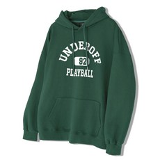 [언더오프] 어센틱 릴렉스드 플레이볼 후디 그린