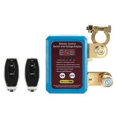 승용차킬스위치 고용량 전류 차단스위치 원격 배터리 차단 스위치 12V 24V 업그레이드 스마트 전압 차량 킬 도난방지 소모 방지 자동차 트럭 RV용, Digital, 1개