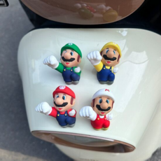 레트로게임 캐릭터 차량용 오토바이용 자전거용 피규어 4종(스티커 증정), 1개