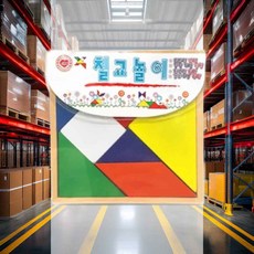칠교놀이 170x170mm 1개입 도형학습 도형맞추기 인지발달 도형놀이 패턴조합 모양퍼즐