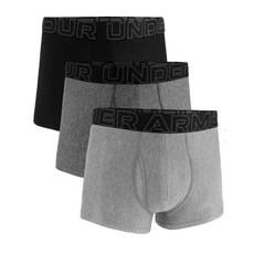 언더아머 UNDERARMOUR 1387418 -035 그레이 남성 UA 퍼포먼스 Tech 3인치 Boxerjock® 기능성 속옷 스포츠 팬티 3개입 474363