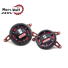 오토바이 엔진 커버 케이스 충돌 슬라이더 가드 보호 가와사키 Z1000 Z SX /R 2010-2021, 06 빨간