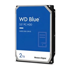 WD Blue HDD SATA3 하드디스크, 2TB, WD20EZBX