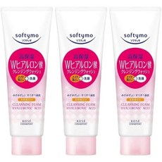 소프티모 고보습 W 히알루론산 클렌징 워시, 3개, 190g