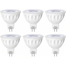 스마트 MR16 LED 전구 가능 색상 변경 12V Gu5 3 바이핀 베이스 WiFi 및 블루투스 전구 알렉사 구글과 함께 작동 음악과 거실 침실 사무실 호텔 등 다양, 1 Mr16 Gu5.3 Not Dimmable-6pac