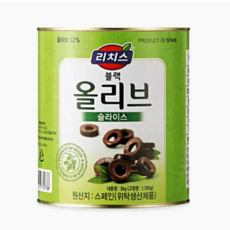 동서 리치스 블랙올리브 슬라이스 / 스페인산, 1개, 3kg