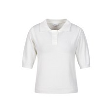 플레이블 P_LABEL 카라 반팔 니트 MK4MP301