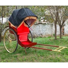 엔틱 인력거 장식품 개화기 호텔 일본식 라운지 소품, 레드, 1개, 1매