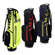 VOLVIK 볼빅 7 5인치 경량 골프 스탠드백 골프백 캐디백, 블랙