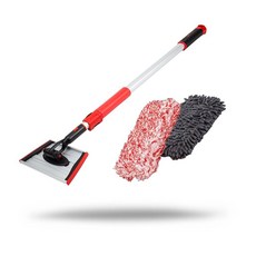 맥스샤인 인크레디스틱 세차 스틱 워시 미트 샤닐 u2013으로 트럭 u2013 마이크로파이버 알루미늄 청소 경량 핸들 자동차 도구 커버 제공 4피트까지 rv용