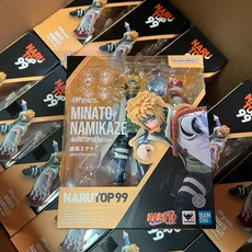 저렴한 가격 재고 있음 반다이 S.H.Figuarts 나루토99 나미카제 SHF 액션 피규어 모델 어린이 선물 폼 박, 01 MINATO NAMIKAZE