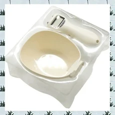 ABLG 2X 애완 동물 식품 저울 전자 측정 도구 개 먹이 그릇 측정 숟가락 주방 저울 디지털 디스플레이, 01 CreamyWhite