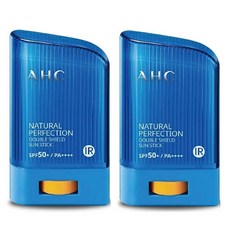 AHC 내추럴 퍼펙션 더블 쉴드 선스틱 SPF50+/PA++++, 22g, 2개
