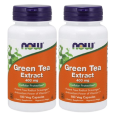 [Now Foods] 녹차 추출물 400 mg 100 베지캡슐 2 SET