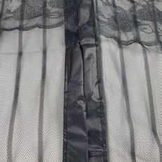 현관 방충망 자석식 스트라이프 찍찍이 탈부착 100x210cm 블랙, 단품, 단일상품0