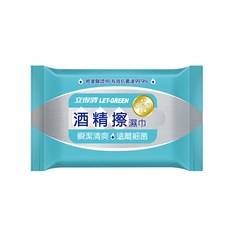 立得清酒精擦拭巾，獨立包裝酒精濕紙巾，隨身攜帶清潔消毒，酒精擦拭棉片，多功能擦拭巾, 1個, 酒精擦拭巾 3包入