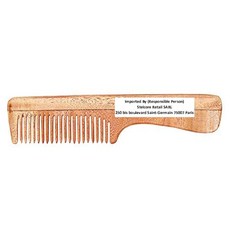 SVATV HANDCRAFTED NEEMWOOD DETANGLING THICK CURLY AND WAVY NON-STATIC AND ECO-FRIENDLY WITH WIDE, 1개, 1g
