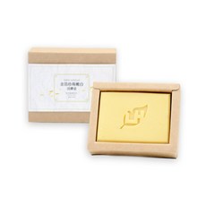 愛草學 金箔珍珠嫩白活膚皂 深層清潔 提亮膚色 展現光采, 100g, 1個