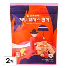 삼팔당땡 저당 웨하스 딸기, 2개, 165g