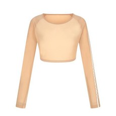 팬텀 팬텀골프 여성 메쉬 배색 크롭 냉감 긴팔이너티셔츠 221E2TI213_BG_GN