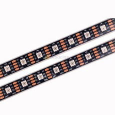고속 HD107S RGB 디지털 led 스트립 30/60/144 LED 유연한 더블 데이터 전송 DC5V, 01 Black PCB, 04 5m 30D IP20