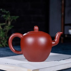 宜興紫砂壺原礦大紅袍美人肩壺200毫升 禮盒裝(衚春祥), 1個