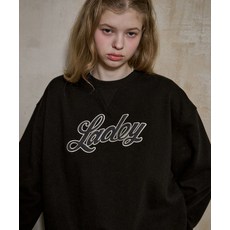 꼼파뇨 LADEY 아플리케 스웨트셔츠 블랙